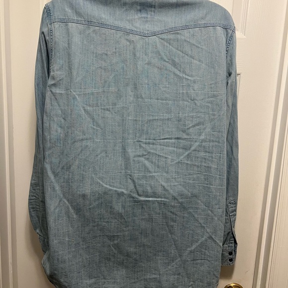 American Eagle Outfitters Blue Denim Shirt - Picture 2 of 3